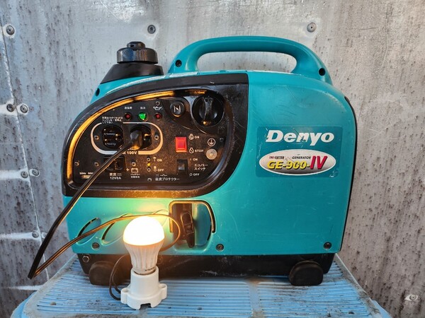 【動作良好・保証付】DENYO インバーター発電機 GE-900-IV(A14)