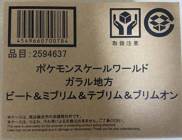 ポケモンスケールワールド ガラル地方 ビート ミブリム テブリム ブリムオン 輸送箱未開封