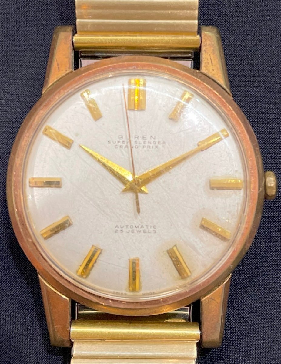 BUREN ビューレン 17jewels 自動巻き A3414 Yahoo!オークション -「ビューレン時計」(アナログ(自動巻き