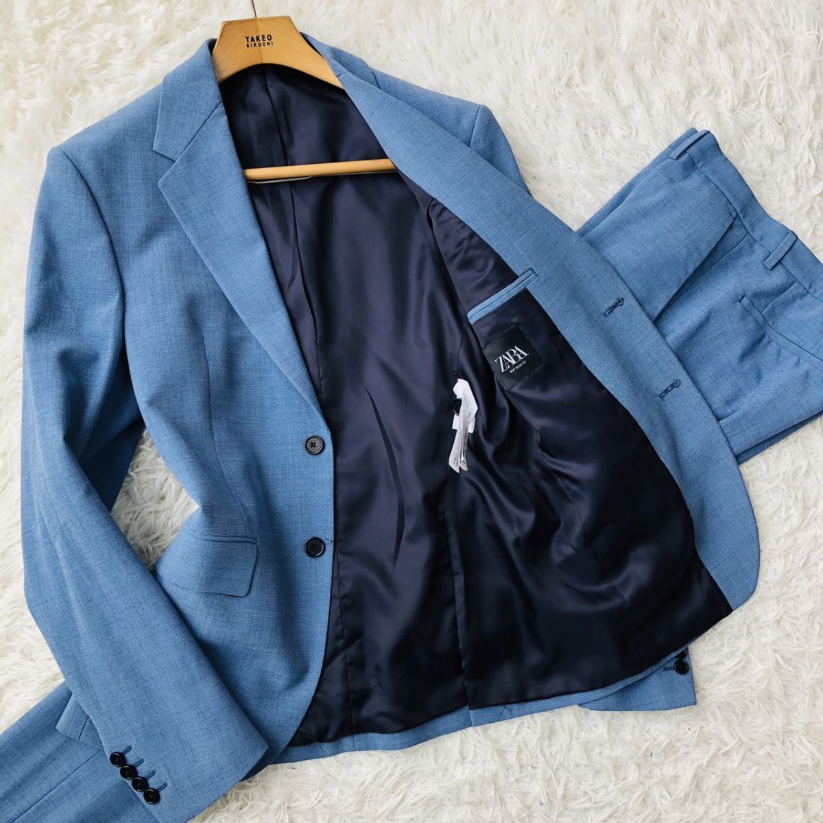 2025年最新】Yahoo!オークション -zara スーツ ブルーの中古品