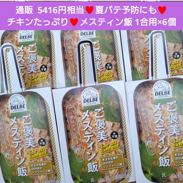 ご褒美 メスティン飯 1合用×6個 チキン 生姜 ジンジャー 炊き込みご飯 鶏肉