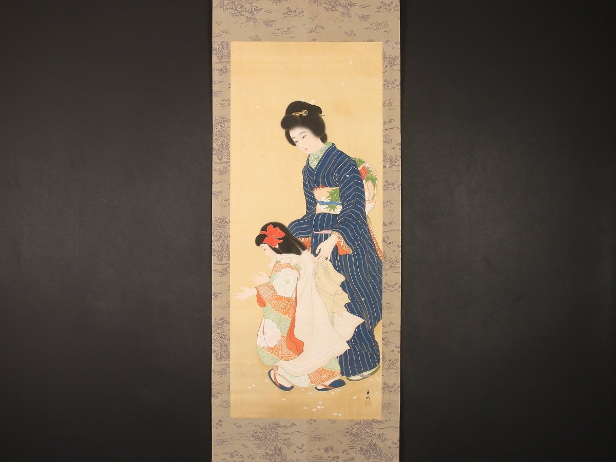 掛け軸/春画/菊池華秋? Yahoo!オークション -「菊池華秋」の落札相場・落札価格