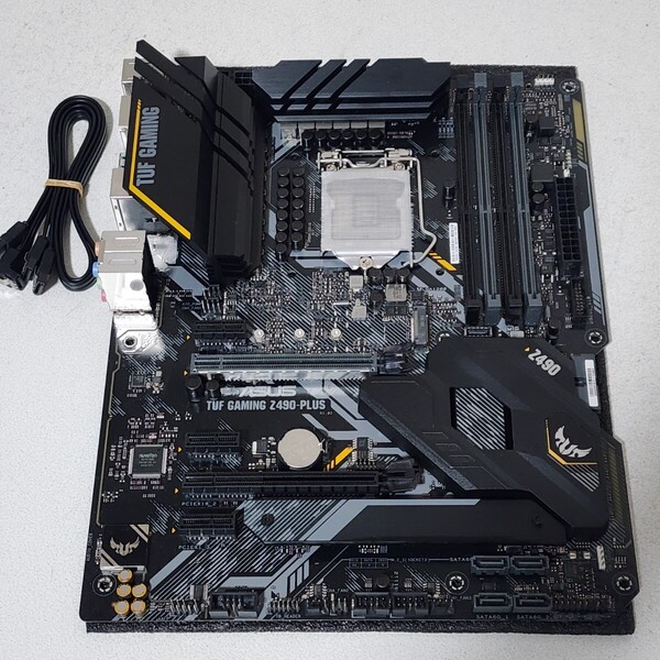 ASUS TUF GAMING Z490-PLUS LGA1200 ATXマザーボード IOパネル欠品 第10・11世代CPU対応 最新Bios 動作確認済 PCパーツ