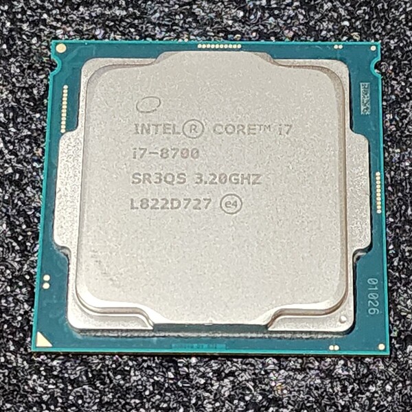 CPU Intel Core i7 8700 3.2GHz 6コア12スレッド CoffeeLake PCパーツ インテル 動作確認済み