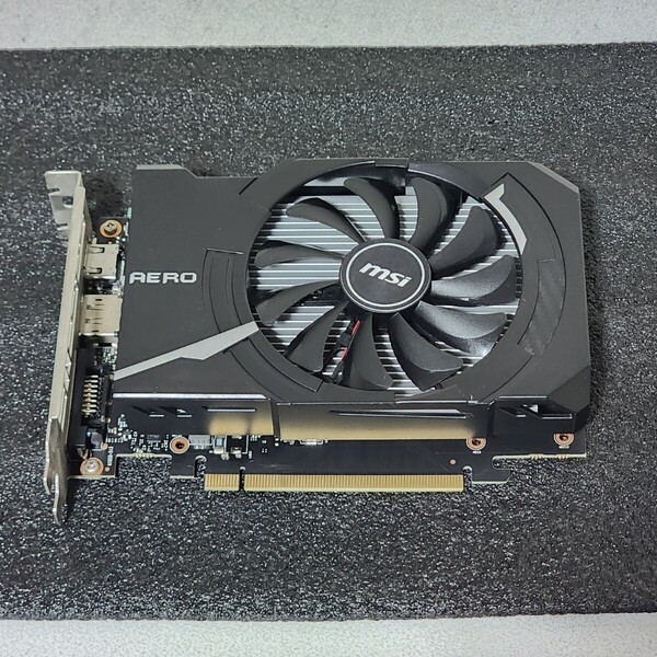 MSI GEFORCE GTX1650 AERO ITX 4G OC 4GB GDDR5 補助電源不要 動作確認済み PCパーツ グラフィックカード PCIExpress