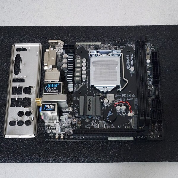 ASRock H310M-ITX/ac IOパネル付属 LGA1151 Mini-ITXマザーボード 第8・9世代CPU対応 最新Bios 動作確認済 PCパーツ