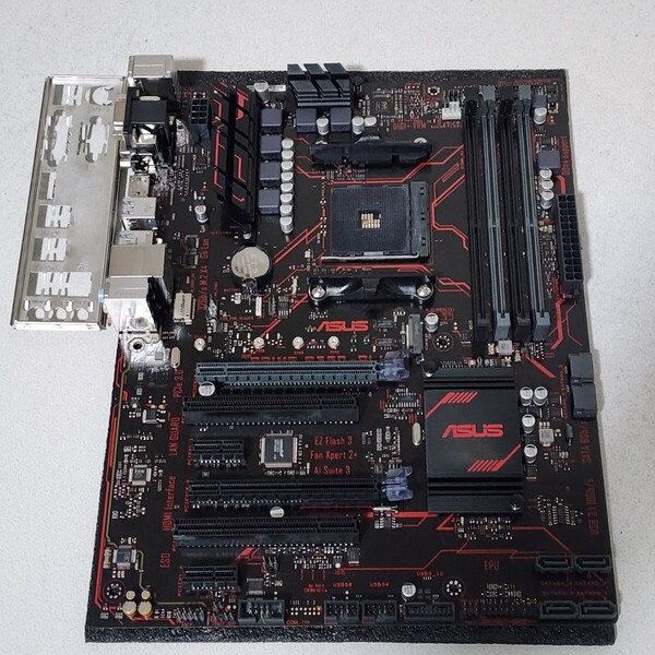 ASUS PRIME B350-PLUS IOパネル付属 Socket AM4 ATXマザーボード RYZEN5000シリーズ対応 最新Bios 動作確認済 PCパーツ (3)