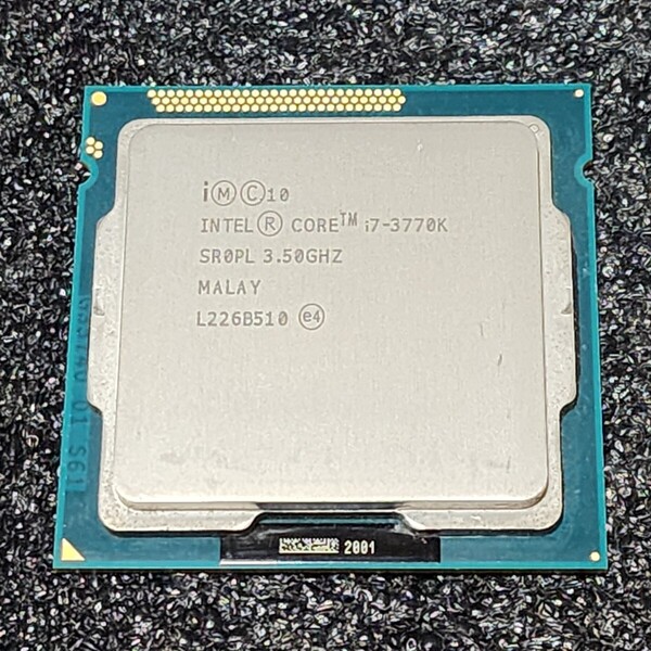 CPU Intel Core i7 3770K 3.5GHz 4コア8スレッド IvyBridge LGA1155 PCパーツ インテル 動作確認済み
