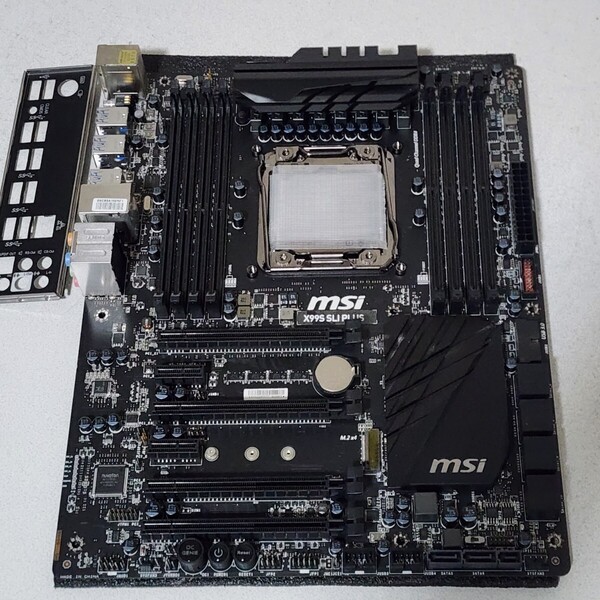 MSI X99S SLI PLUS IOパネル付属 LGA2011-3 ATXマザーボード 最新Bios 動作確認済 PCパーツ