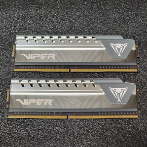 PATRIOT VIPER DDR4-2666MHz 16GB (8GB×2枚キット) PVE416G266C6KGY 動作確認済み デスクトップ用 PCメモリ