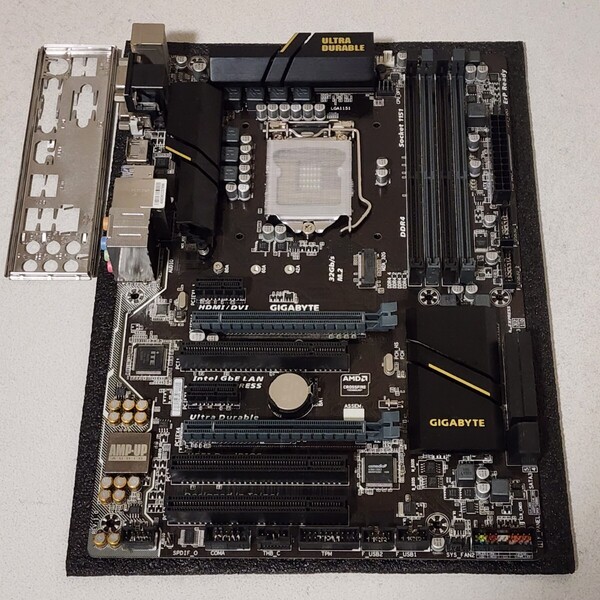 GIGABYTE GA-H170-D3H IOパネル付属 LGA1151 ATXマザーボード 第6・7世代CPU対応 最新Bios 動作確認済 PCパーツ