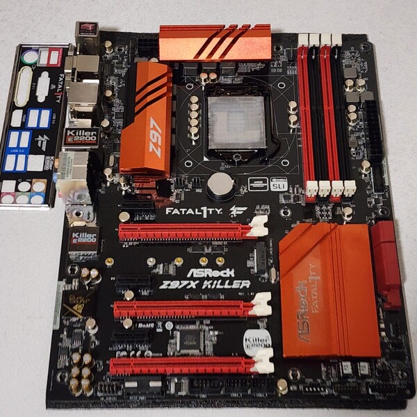 ASRock Z97X Killer IOパネル付属 LGA1150 ATXマザーボード 第4・5世代CPU対応 最新Bios 動作確認済 PCパーツ
