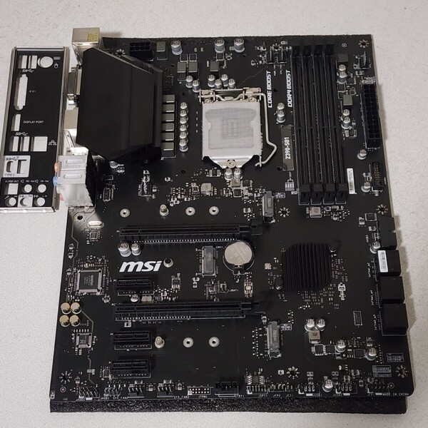 MSI Z390-S01 IOパネル付属 LGA1151 ATXマザーボード 第8・9世代CPU対応 Bios 動作確認済 PCパーツ