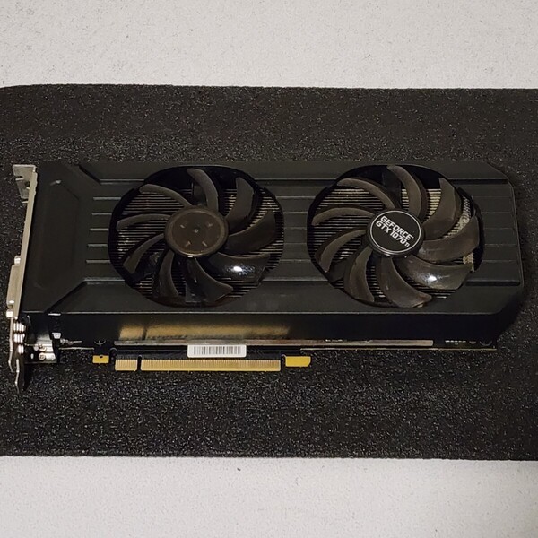 PALIT GEFORCE GTX1070Ti DUAL 8GB GDDR5 動作確認済み PCパーツ グラフィックカード PCIExpress