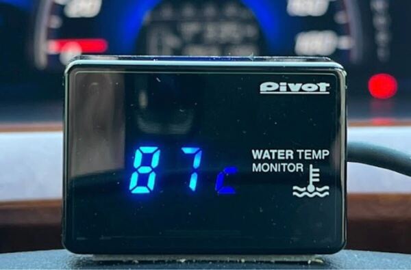 希少 ブルー 青 PIVOT WTM-L 生産終了品 ウォーターテンプ モニター ピボット 水温計