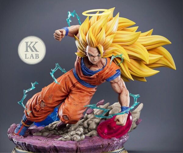 ドラゴンボール フィギュア 孫悟空 ガレージキット ガレキ 未塗装未組立 スーパーサイヤ人3
