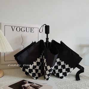 新品 晴雨兼用傘 折り畳み傘 UVカット 日傘 紫外線遮断 丈夫 8本骨 男女兼用 ハート 白黒 ins風 映える 雨傘