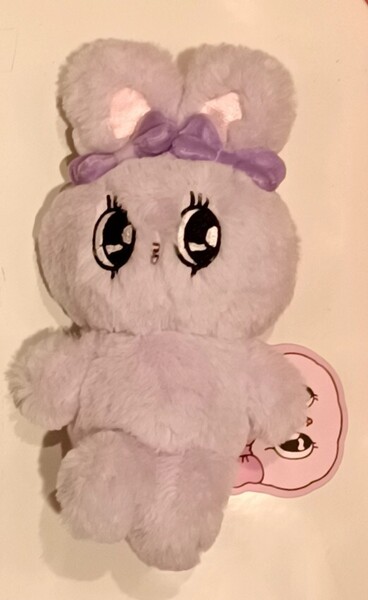 Esther Bunny ぬいぐるみXS ハートキーチェーン ラベンダーバニー 紫 キーホルダー マスコット エスターバニー