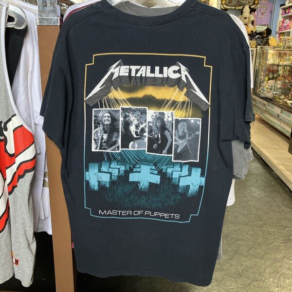 GILDAN ギルダン METALLICA メタリカ 両面 men's メンズ トップス 半袖 tシャツ BAND バンド ROCK ミュージシャン 古着 used L