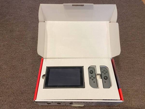 Nintendo Switch ニンテンドースイッチ グレー 新型 SDカード128GB付き HAC-001(-01) ★美品★動作確認済み★