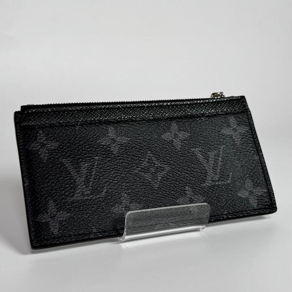 ICチップ LOUIS VUITTON ルイヴィトン モノグラム エクリプス タイガラマ フラグメント ケース コイン カードホルダー M30271 小銭入れ 黒