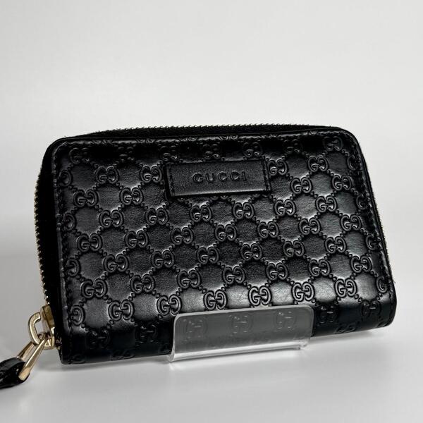 GUCCI グッチ コインケース カードケース 小銭入れ 名刺入れ マイクロシマ GG レザー 本革 メンズ レディース ユニセックス 544249 革小物