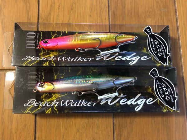 【新品】2個セット ビーチウォーカー ウェッジ 95S ゴールドピンクヘッドOB フェイクベイト 検索)フリッパー 120 ハウル ぶっ飛び君