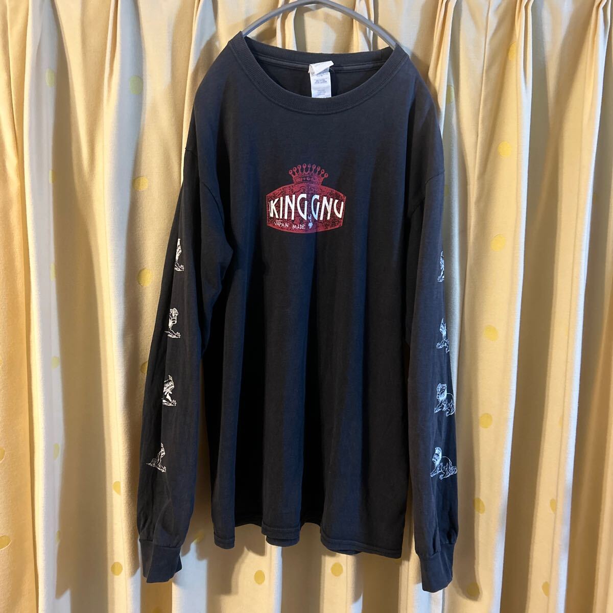 King Gnu 飛空艇ツアーTシャツ 黒 1枚 Lサイズ Yahoo!オークション -「gnu」(Tシャツ) (記念品、思い出の品)の