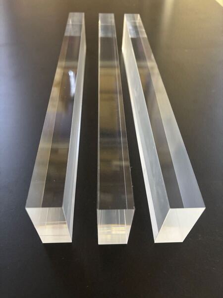 アクリル板 アクリルブロック 20mm厚 透明 3個セット