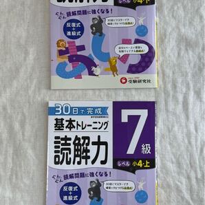 30日で完成 基本トレーニング 読解力 6級 7級 小4 受験研究社 ★匿名配送 国語 小学生