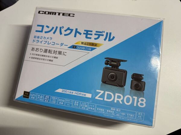 コムテック ドライブレコーダー ZDR018 前後2カメラ COMTEC ドラレコ コンパクトモデル