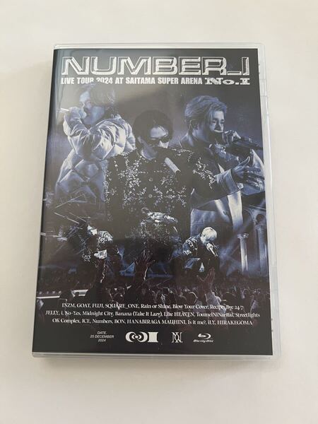 Number_i LIVE TOUR 2024 No.Ⅰ通常盤 ナンバーアイ Blu-ray ブルーレイ ライブトールケース仕様16Pブックレット 密着ドキュメンタリー