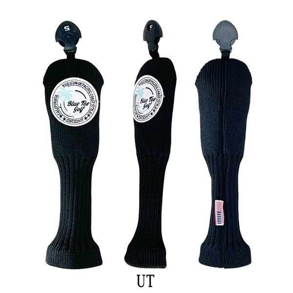 ▼【UT/BLACK:サーフ】ブルーティーゴルフ スタンダード ニットモデル ユーティリティ用ヘッドカバー STHC-01 送料無料