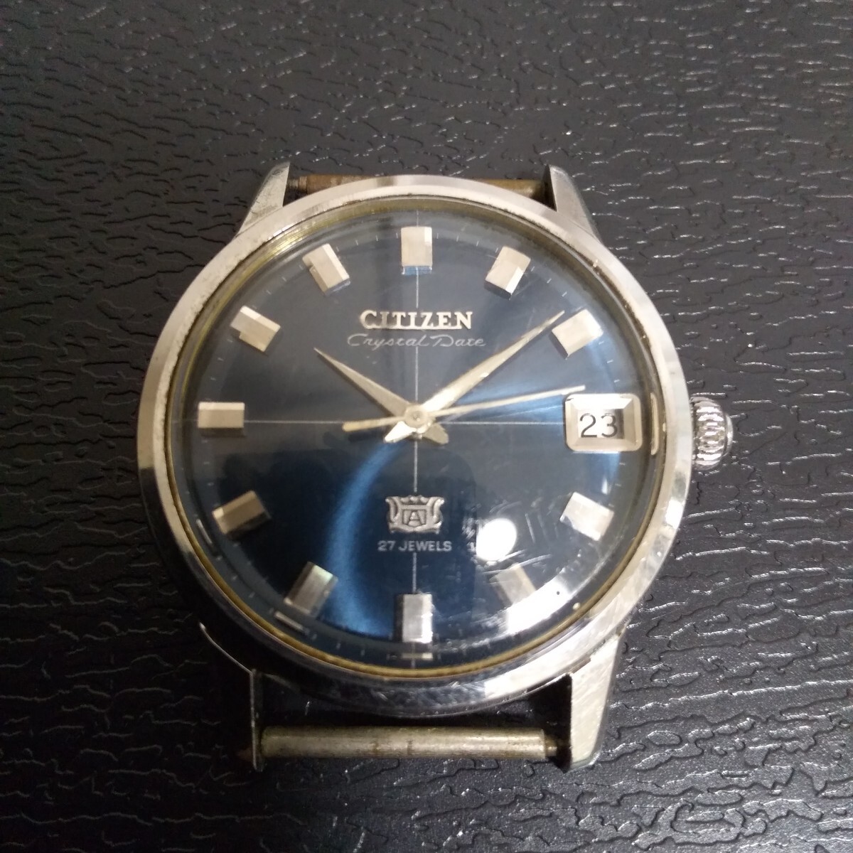 【稼働】CITIZEN Crystal Date 自動巻 27JEWELS 希少 Yahoo!オークション -「シチズン 27石」(シチズン) (さ行)の落札