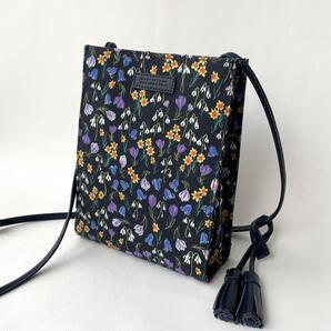 極美品 マッキントッシュフィロソフィー 定価2.2万 花柄 ミニショルダーバッグ ミニポシェット スマホポーチ