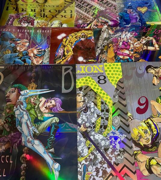 【不用品応談可】コンプ全種セット☆B3オーロラポスター☆原作『THE★JOJO WORLD』荒木飛呂彦ジョジョワールドdqv