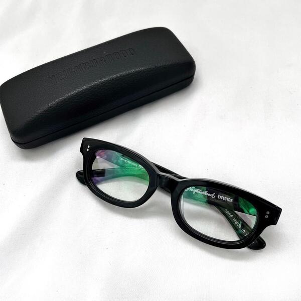 <別注!!>■EFFECTOR×NEIGHBORHOOD エフェクター ネイバーフッド TRAMP サングラス メガネ コラボ ブラック 管:K-2506140