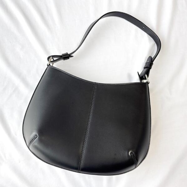 <極美品!!>■SOMES SADDLE ソメスサドル ワンショルダーバッグ レザー 斜めがけ 普段使い 上品コーデ ブラック 管:2507060