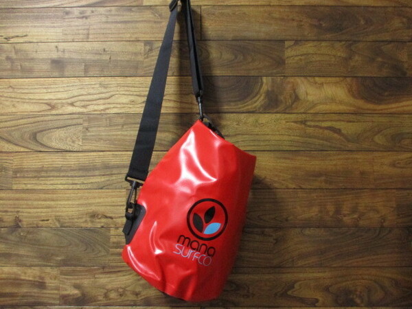 MANA SURF CO★15L 防水 小型★マナサーフ ウォーター プルーフ バッグ スモール ショルダー レッド 赤★遊泳/アウトドア/釣り 小物入れ R3