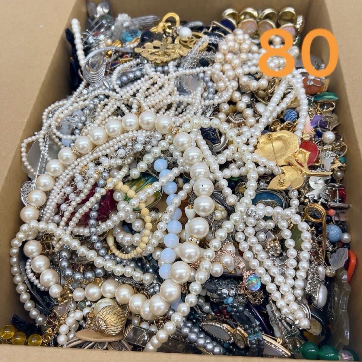 4kg イミテーション まとめ アクセサリー メッキ パール 18K含 ⑩ 遺品 Yahoo!オークション -「イミテ」(アクセサリー、時計) の落札