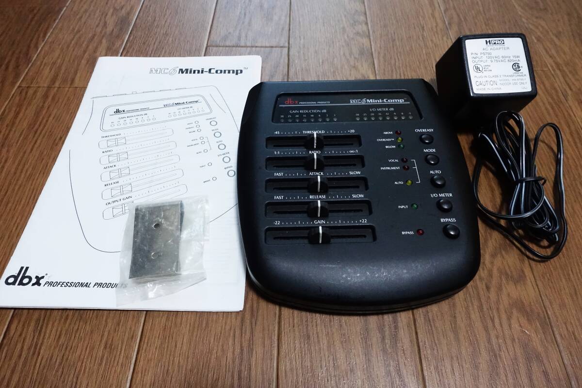 【dbx】MC6 Mini-Comp コンプレッサー アダプター付き Yahoo!オークション -「dbx mc6」の落札相場・落札価格