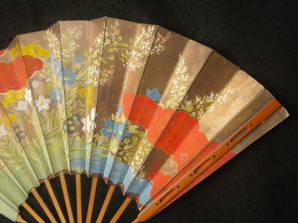 扇子　34cm 中啓　翁扇　蓬莱山図　仕舞扇　能楽　舞踊　衣装　着物 i-img640x480-