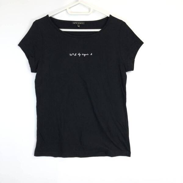 To b. by agns b.(トゥービー バイ アニエスベー) 半袖Tシャツ ブラック 38サイズ 5292W984