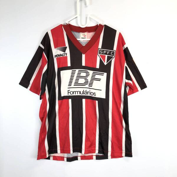 90s 91-92 ペナルティ PENALTY Sao Paulo FC サンパウロFC 半袖ユニフォーム Lサイズ 半袖 #10