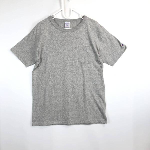 USA製 チャンピオン T1011 半袖ポケットTシャツ グレー Mサイズ