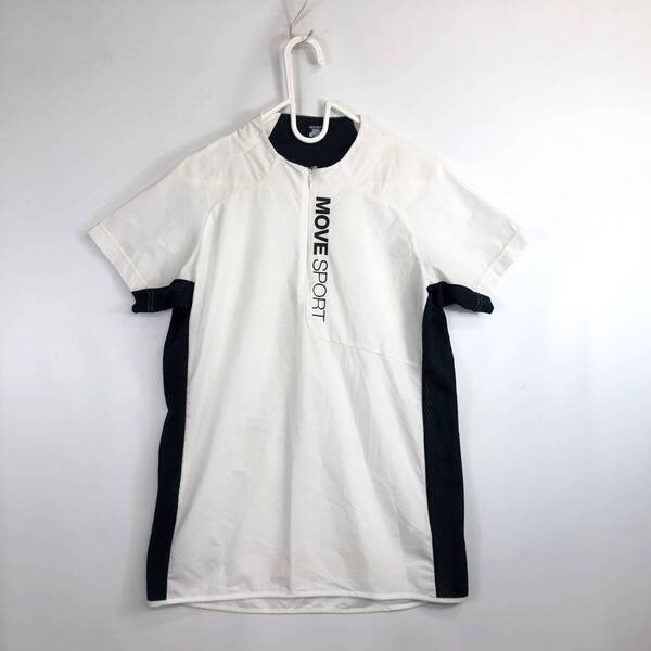 DESCENTE デサント 半袖シャツ Move Sport ソフト AIRY TRANSFER DMMTJA56 メンズSサイズ ホワイト