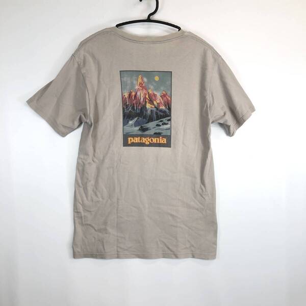 00s USA製 パタゴニア Patagonia Beneficial T`s 半袖Tシャツ Sサイズ マウンテンプリント 90s