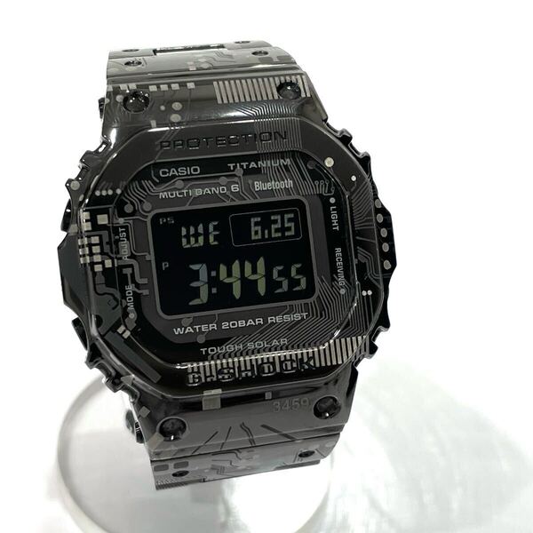 美品 CASIO カシオ G-SHOCK Gショック フルメタル サーキットボード柄 GMW-B5000TCC-1TR タフソーラー チタン ブラック 箱保コマ付き