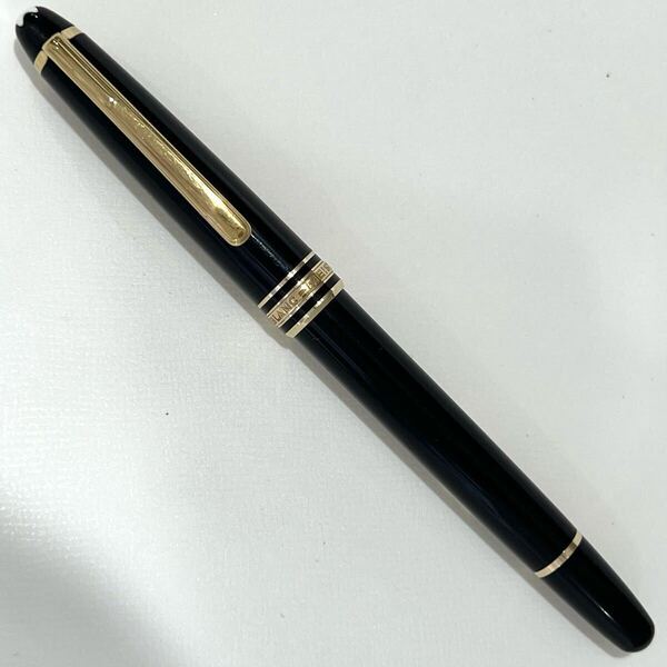 良品 MONTBLANC モンブラン 万年筆 MEISTERSTUCK マイスターシュテュック 4810 コンバーター式 ペン先14K 西ドイツ製 ブラック ゴールド