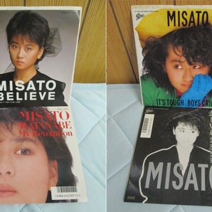 お得 送料無料です◆渡辺美里さん My Revolution / BELIEVE / IT'S TOUGH / 悲しいね◆レコード 3枚 盤面は 未使用の様に 綺